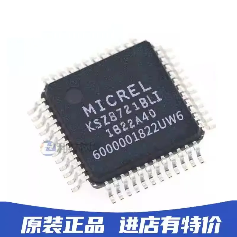 

10adet New original KSZ8721BLI-TR KSZ8721BL SMD QFP-48 Ethernet control chip