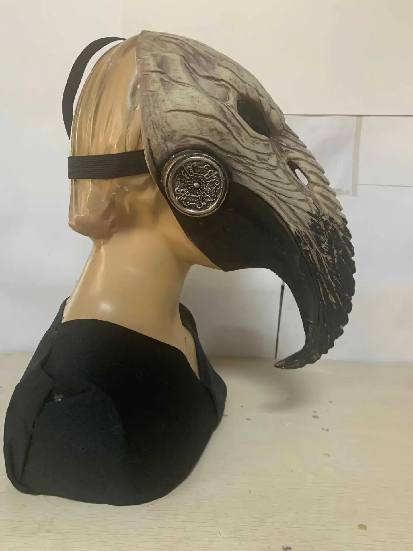 Steampunk Pest Arzt Maske Cosplay lange Nase Vogel Schnabel Latex Masken für Halloween Party Geschenke & Requisiten – Detail 3