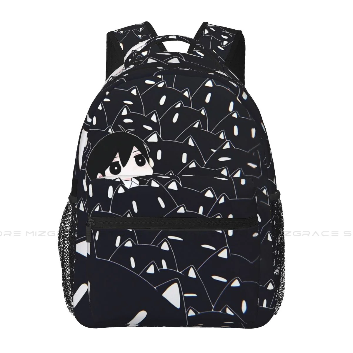 Omori Casual Knapsack for Men Women Anime Student Books Backpack School Laptop Bag Soft Rucksack