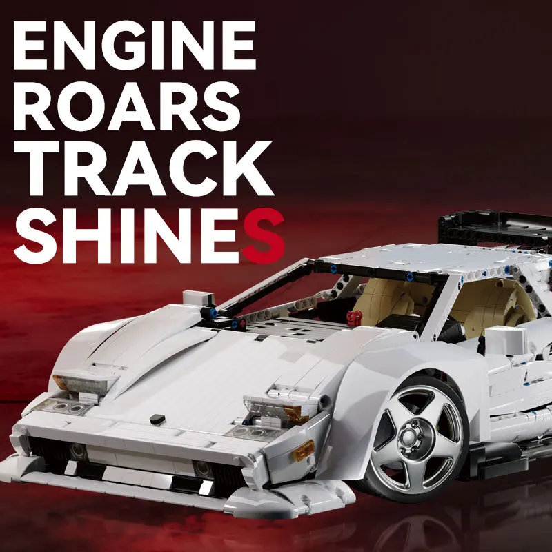 1301 Uds. MOC técnico 1:8 Countch Control remoto bloques de construcción de automóviles modelo de ladrillos juguetes de ensamblaje para niños conjunto de regalo de cumpleaños