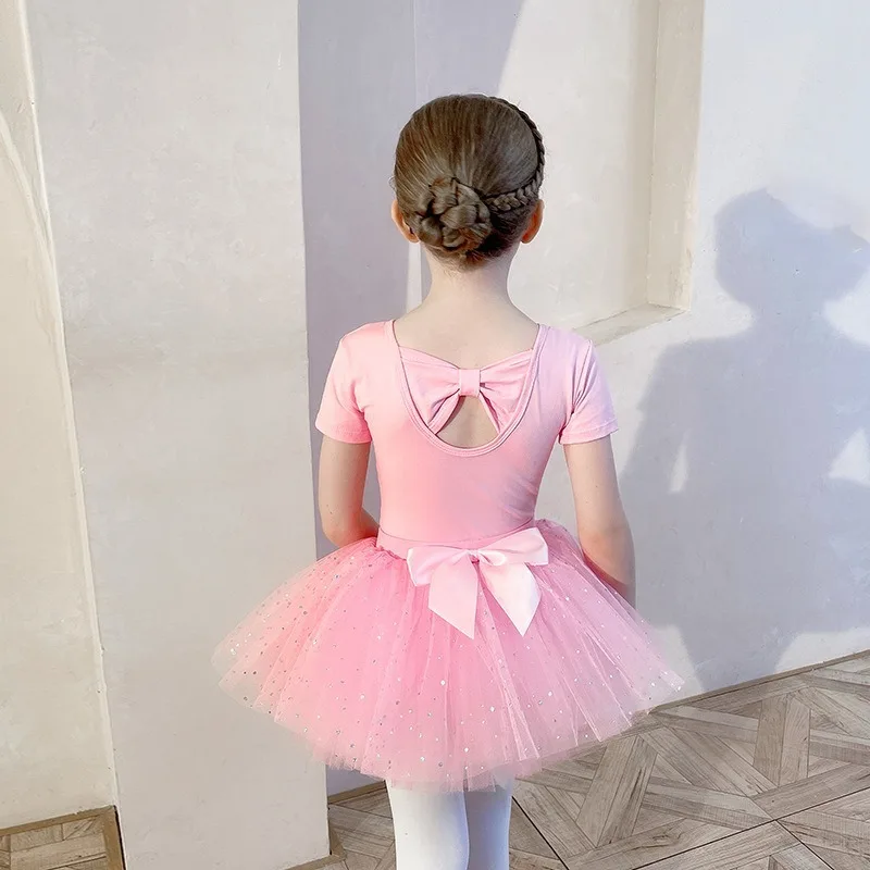 Ballet leotard Dance Criss-Cross Back Dress Practice Skirt Outfit for Dance Class Stage Training Comfortable Daily Dancing Wear