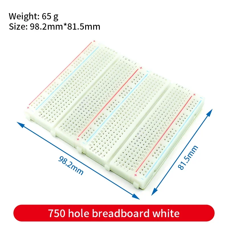 Breadboard 400 830 Point Solderless PCB Bread Board Protoboard MB102 SYB-120 Test Boards for Arduino Kit