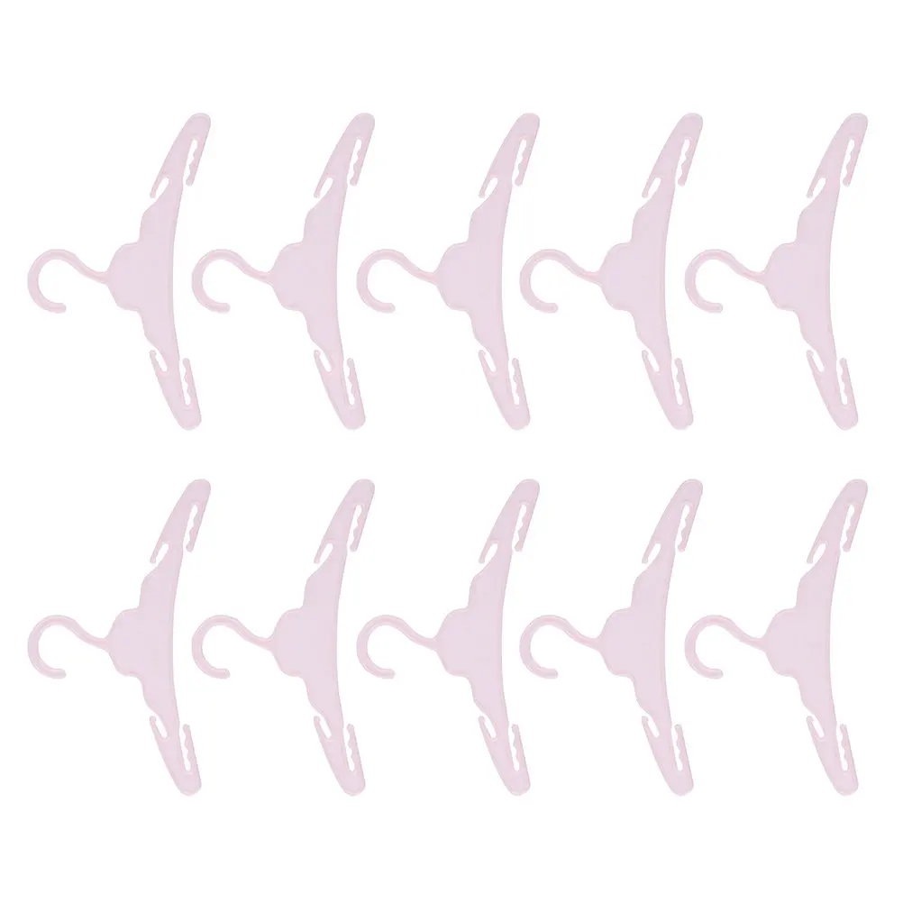 10 Pcs Baby Clothes Hanger Childrens Hangers Mini Kids Pink Dollhouse Rack