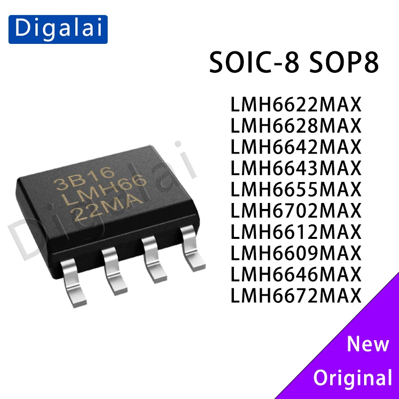 

LMH66X Ultra-Low Noise 1.5GHz Op Amp 3-12V SOT-23-8 IC Chip 100% Original for Industrial Automation Medical Imaging Bulk Stock