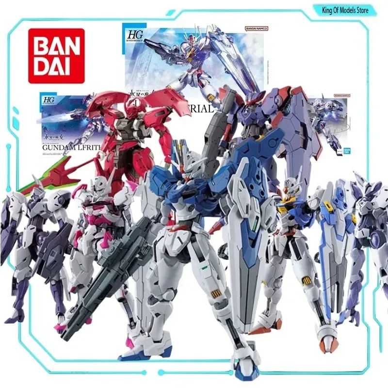 Bandai Original Model Kit GUNDAM HG TWFM Aerial 1/144 Anime Action Figure Assembly Model Toy Collectible Model Gift for Boy