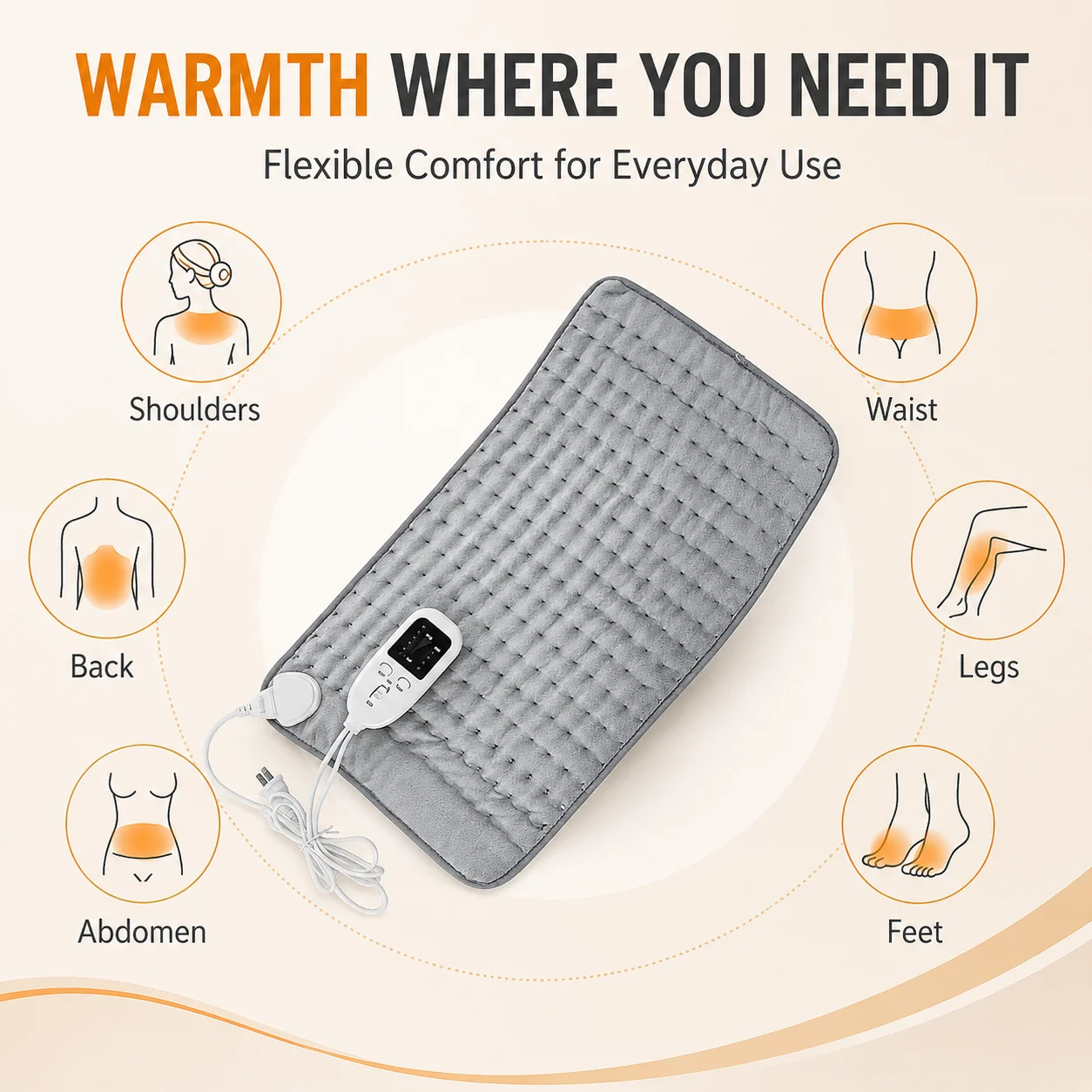Electric Heating Mat with Timer and Auto Shutoff