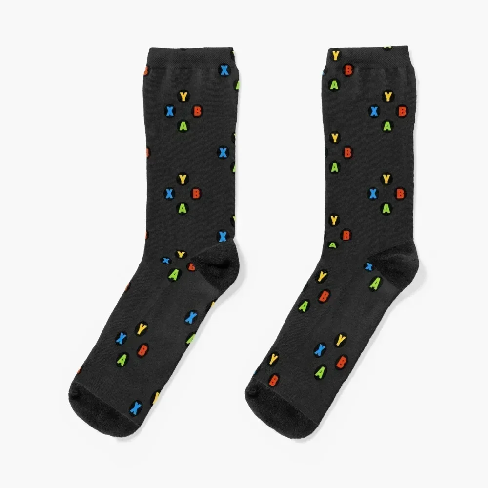 

Controller Buttons Socks anti slip football kawaii Luxury Woman Socks Men's