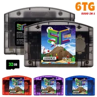 EVERGENESIS 64 Open Source N64 5000 en 1 cartucho de juego para Nintendo 64 tarjeta de juego gratis 32G compatibilidad con tarjeta compatible con juegos 64DD