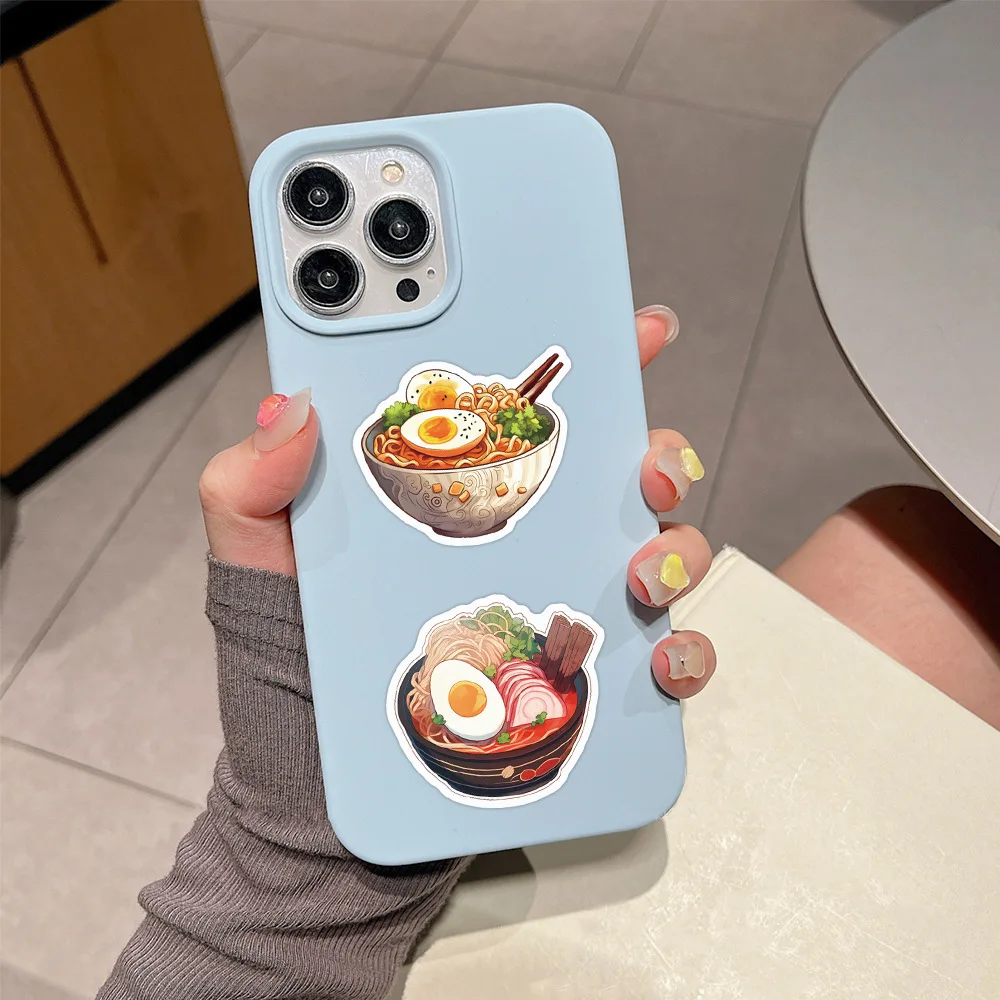 สติกเกอร์ลายเส้นก๋วยเตี๋ยว 10/55 ชิ้น สติกเกอร์การ์ตูนตลกๆ ลายอาหาร สำหรับตกแต่งสมุดภาพ กระเป๋าเดินทาง แล็ปท็อป กีตาร์ รถยนต์ จักรยาน ของเล่น