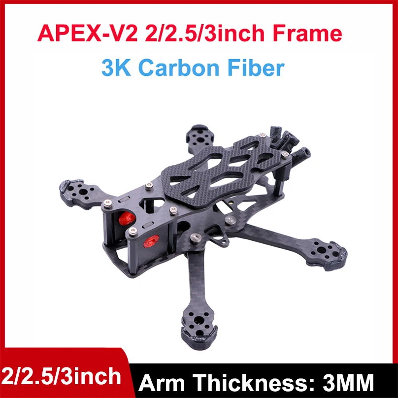 

APEX 2 Frame Kit 2inch/2.5inch/3inch RC Drone FPV Racing Quadcopter For Polar/Nebula Nano 1103 1104 1106 1203 1204 Motors
