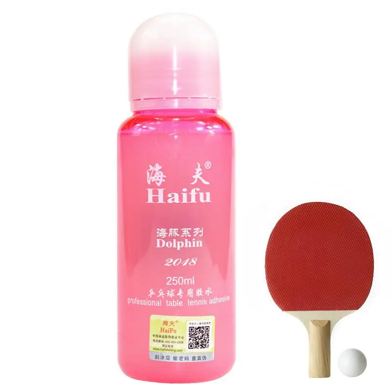 HAIFU WHALE 탁구 스피드 접착제, 스폰지 부스터 효과, 고래 튜닝 합성 접착제, 오리지널 HAIFU 탁구 라켓 접착제, 250ml 