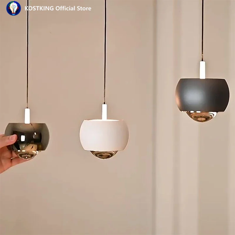 Stepless Dimming Bedroom Beside Lamp Aluminum LED Pendant Light Lifting Chandelier Restaurant Bar Table Lamps Small Lighting