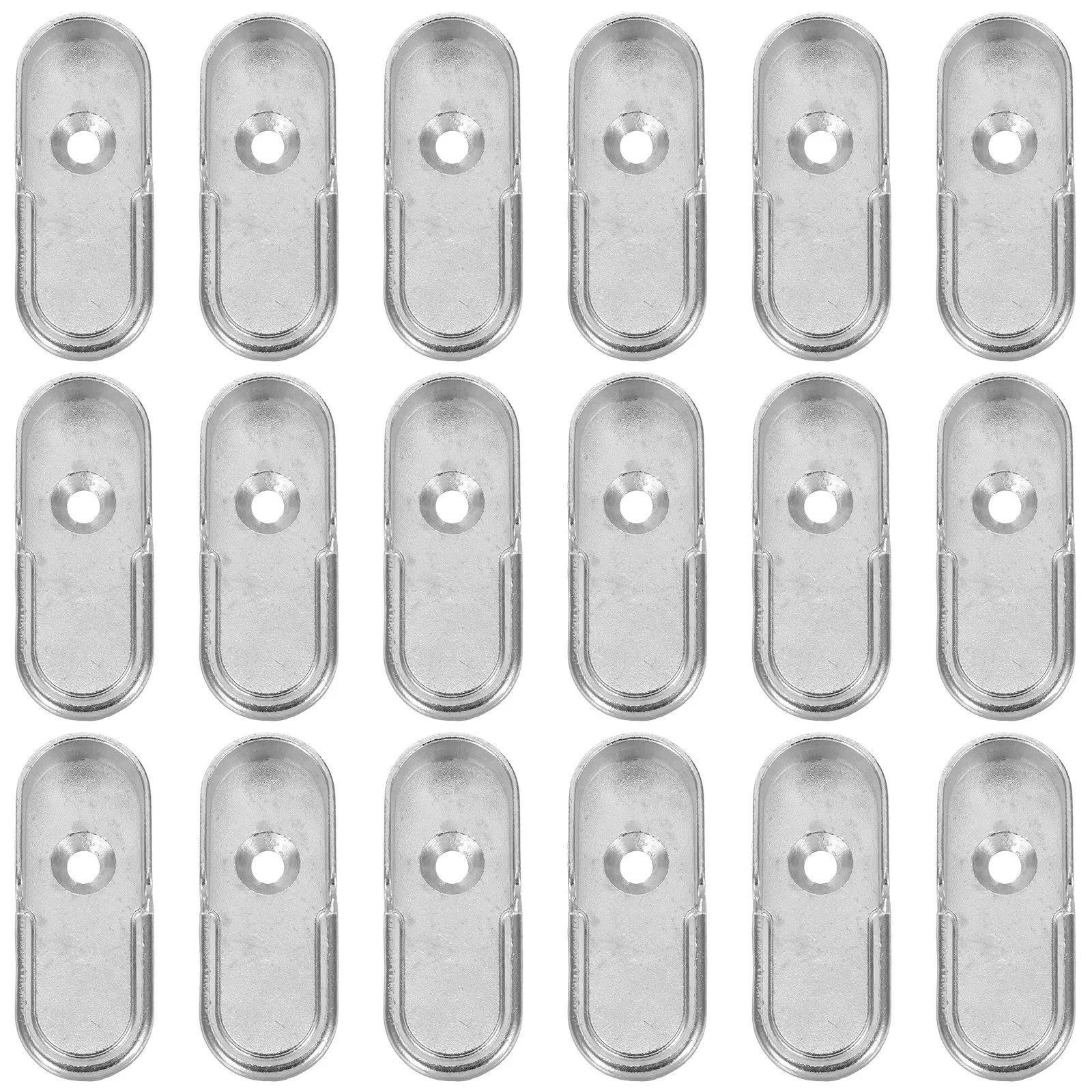 10Pairs Heavy Duty Closet Rod Holders Zinc Alloy Wall Mounted Wardrobe Pole Brackets Clothes Rail Support Brackets