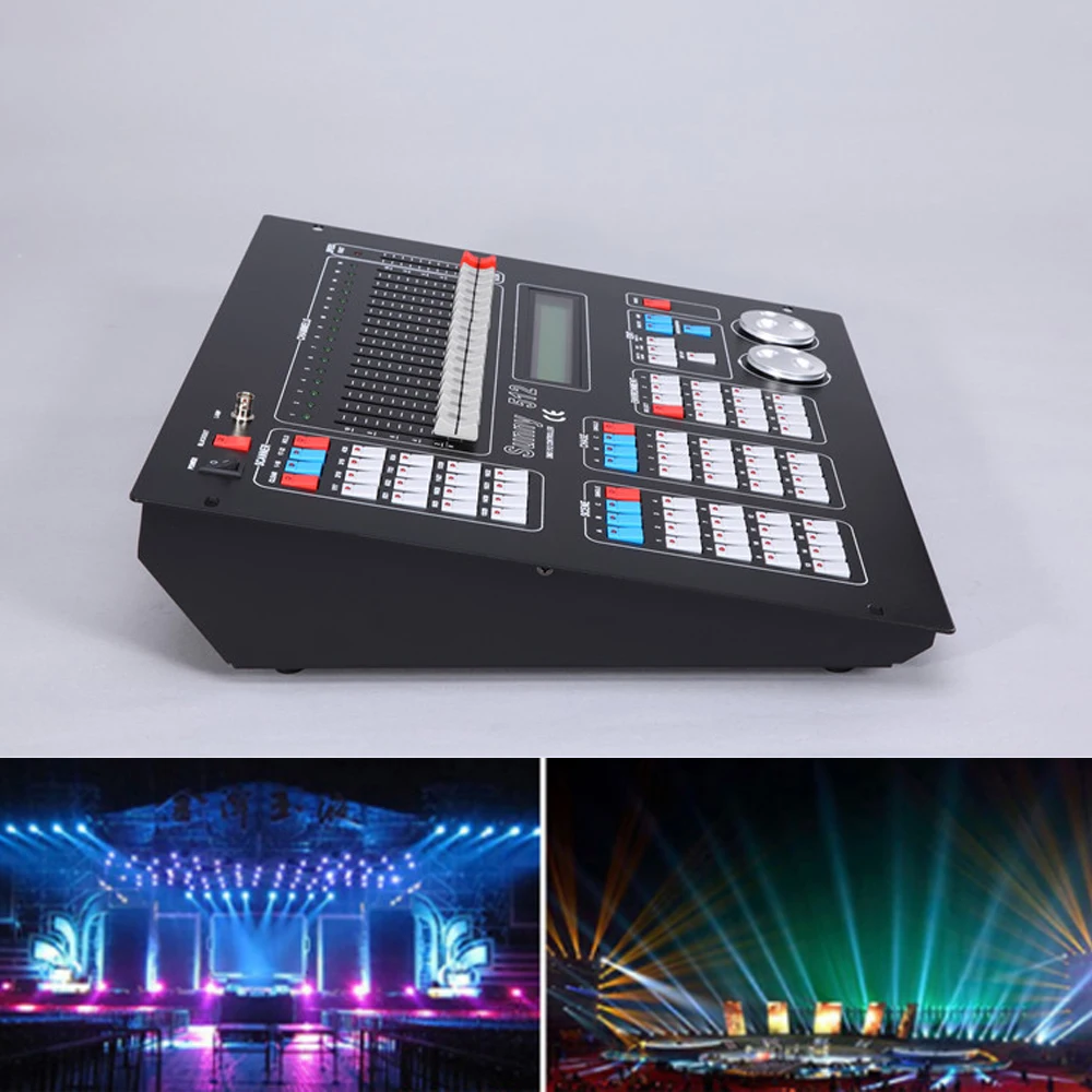 Sunny DMX512 Controller with Flight Case DJ Stage Light Console Easy Control Dimmer for Moving Head Beam Lights