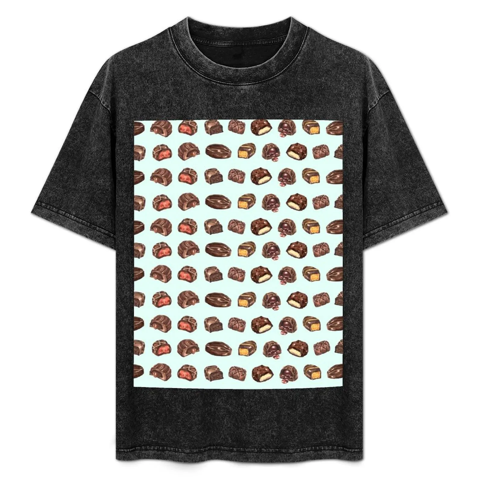 

Chocoholic Truffle Pattern T-Shirt tees tshirts personalised boys whites kawaii clothes black t-shirts for men
