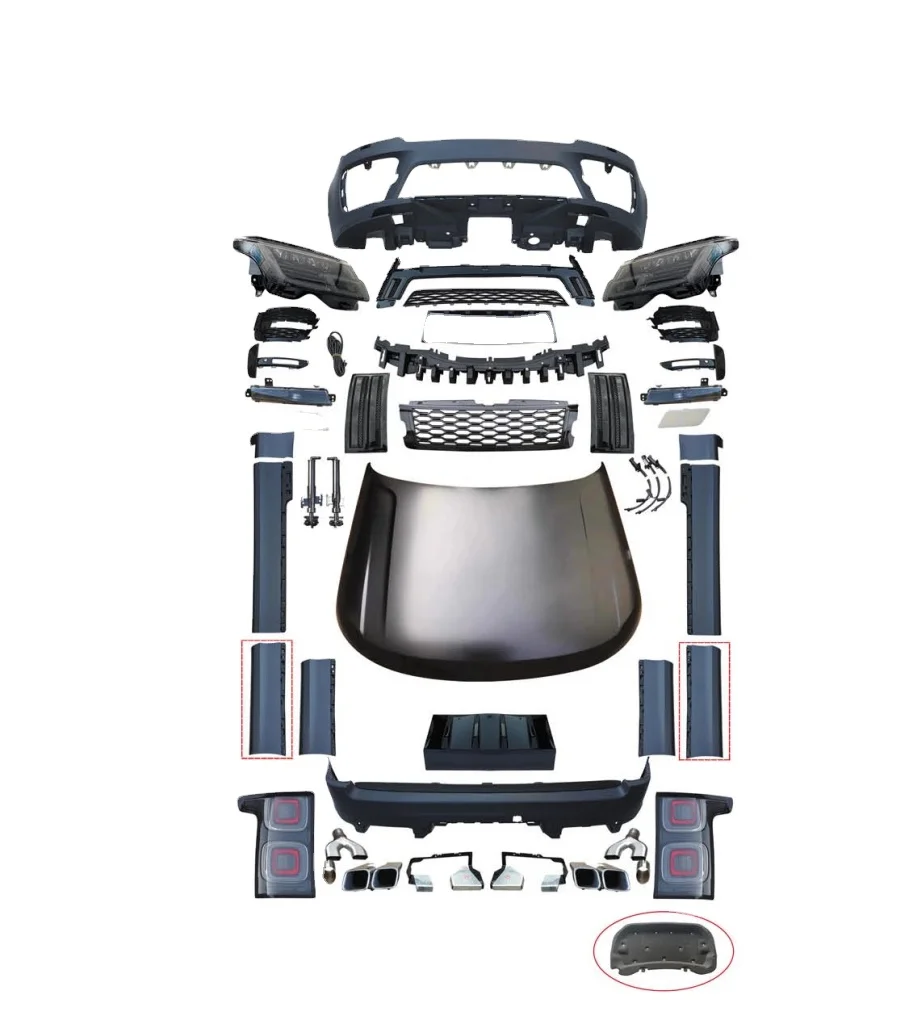 

Комплект для тюнинга кузова SVO для LAND ROVER Range Rover Vogue L405 2013-2017, обновленная модель, идеальная совместимость L405