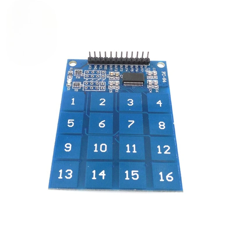 10 Uds TTP229 módulo táctil de 16 canales, Interruptor táctil capacitivo, componentes del módulo de Sensor táctil Digital electrónica