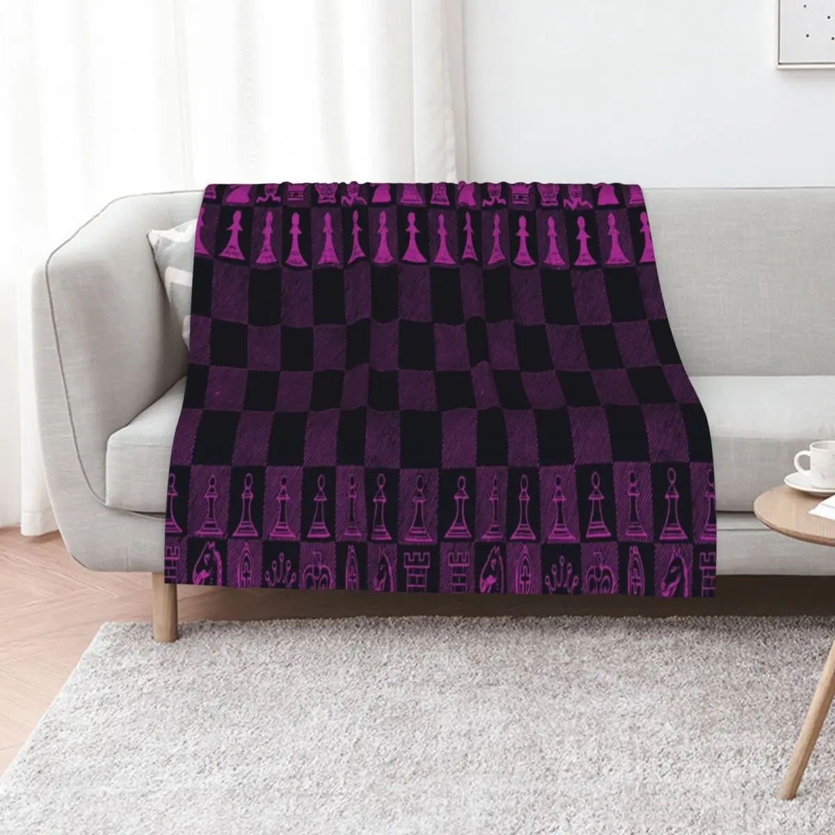 Chess Fan, Chess Player, Grand Master of Chess Throw Blanket Men's Soft Warm Throw Blanket for Couch