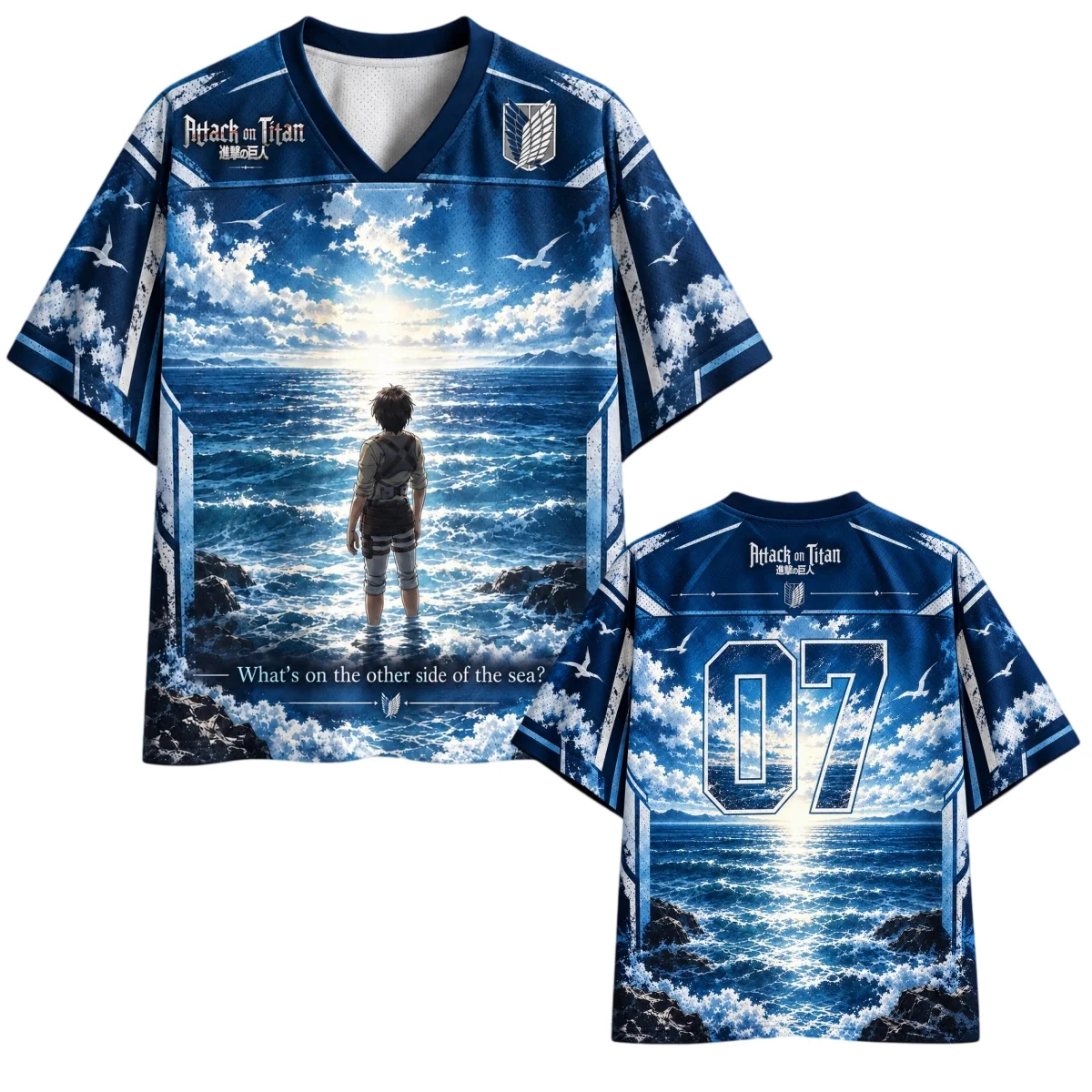 Anime Attack on Titan Graphic Jersey Adults Children Breathable Quick Drying Men Fashion T-shirt Family Matching Clothing Unisex