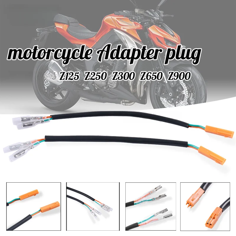 Suitable for Kawasaki ZZ800 Z1000 ZX-6R Motorcycle Retro Turn Signal Plug Adapter