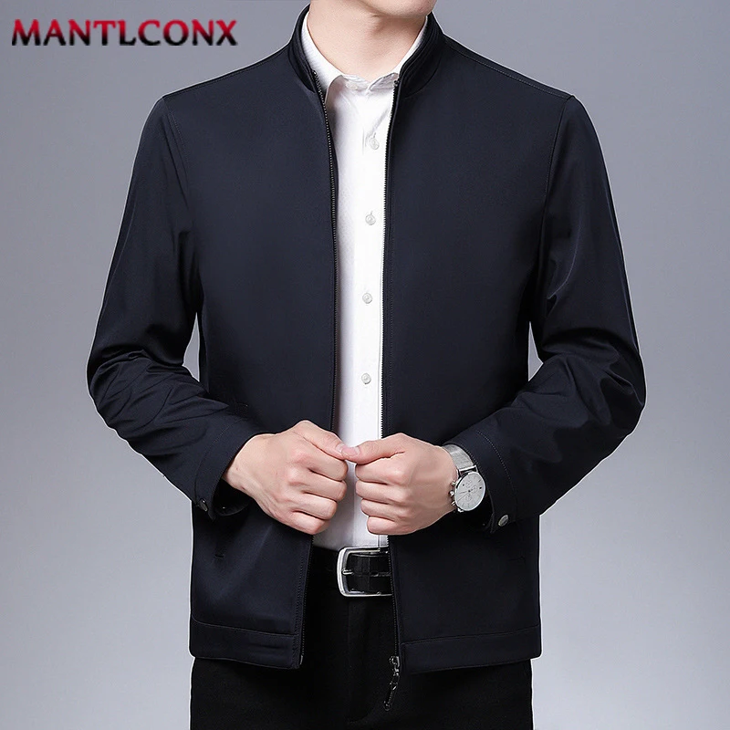 

Casual Thin Jacket Men Spring Autumn Slim Fit Zipper Jacket Men Clothing Business Office Dress Coat Men's Jacket Outerwear New