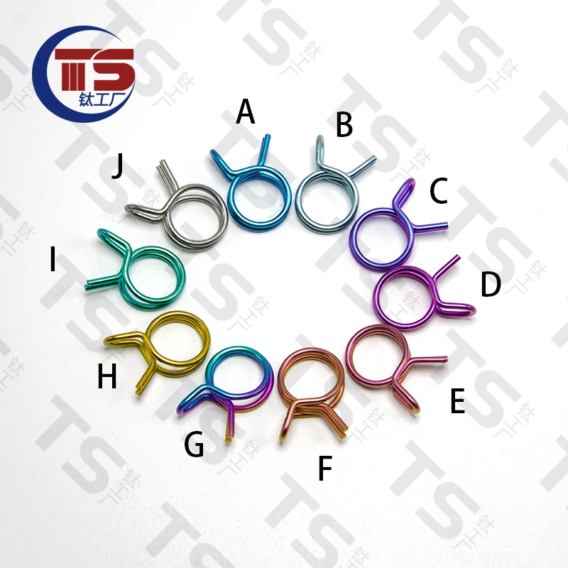TS  Titanium Alloy Upper Pump Oil Pipe Clamp Brembo Car Ppower House Wind Speed With + Air Filter Waste