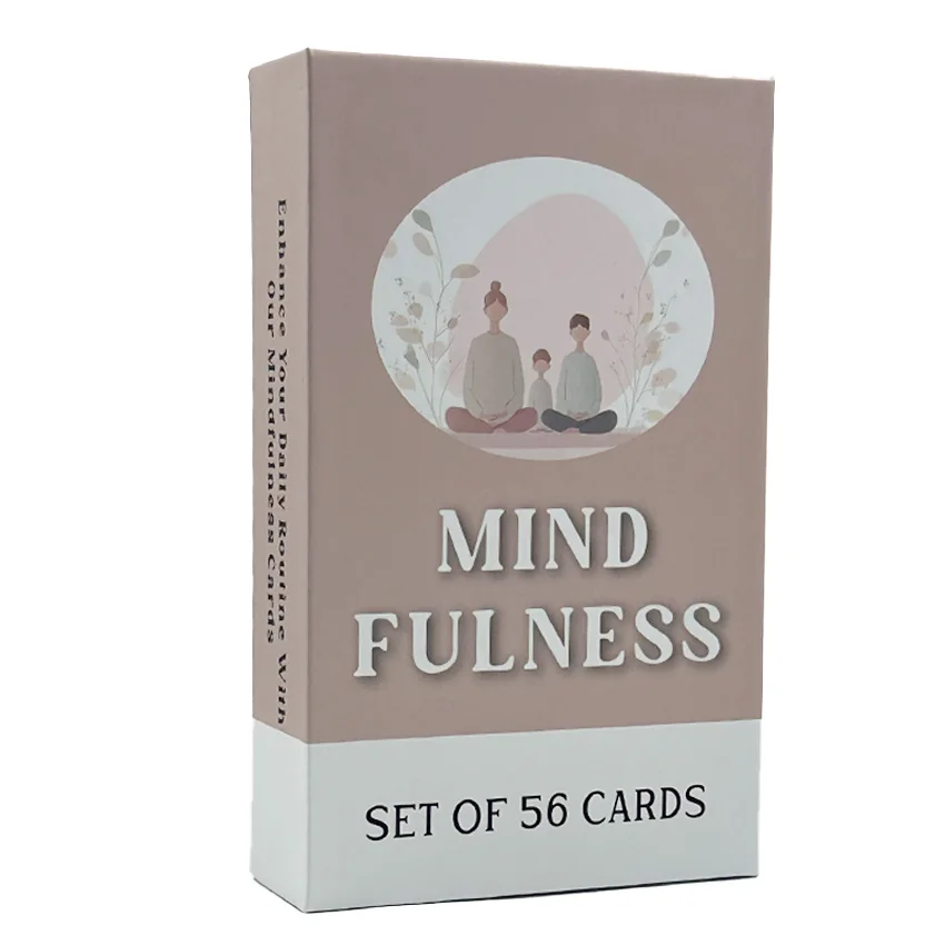 56 Cards Mindfulness Cards  Self Care  Relaxation 12x7 cm Card Games