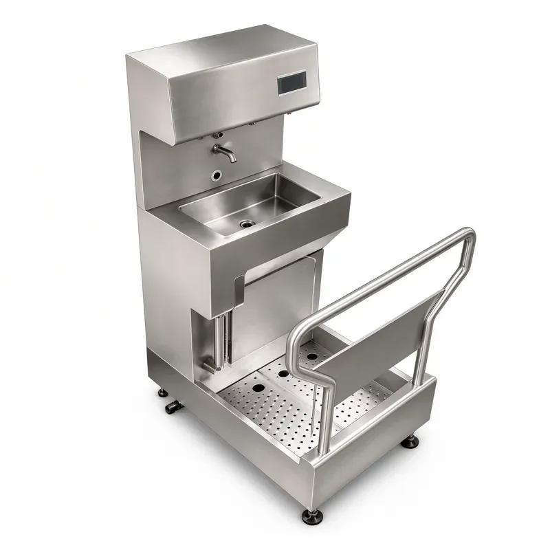 for Industrial Personnel Hygiene Control Systems in Food Processing Plants Stainless Steel Hand Washers Boot Sterilizers and
