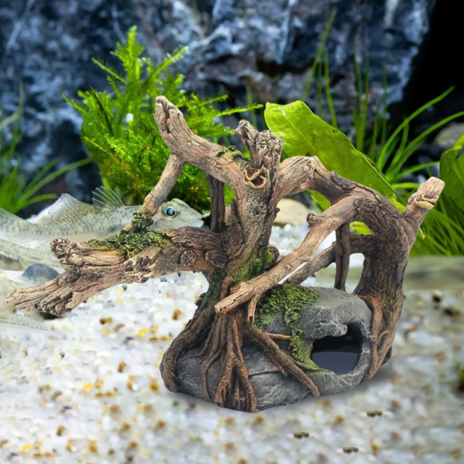 Miniature Underwater Mountain Hideaway - Unique Aquarium Decor