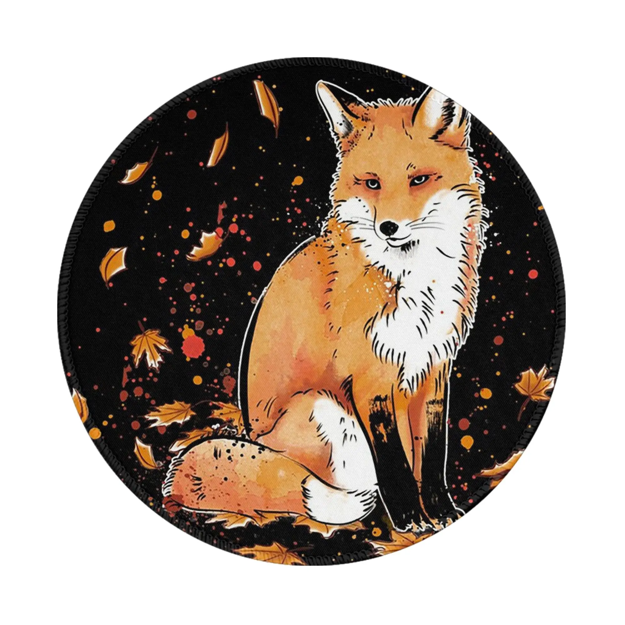 Fox in the snow Classic Mouse Pad Computer Keyboard Mouse Mat Gaming PC Laptop Desk Mat Office Accessories Table Mats