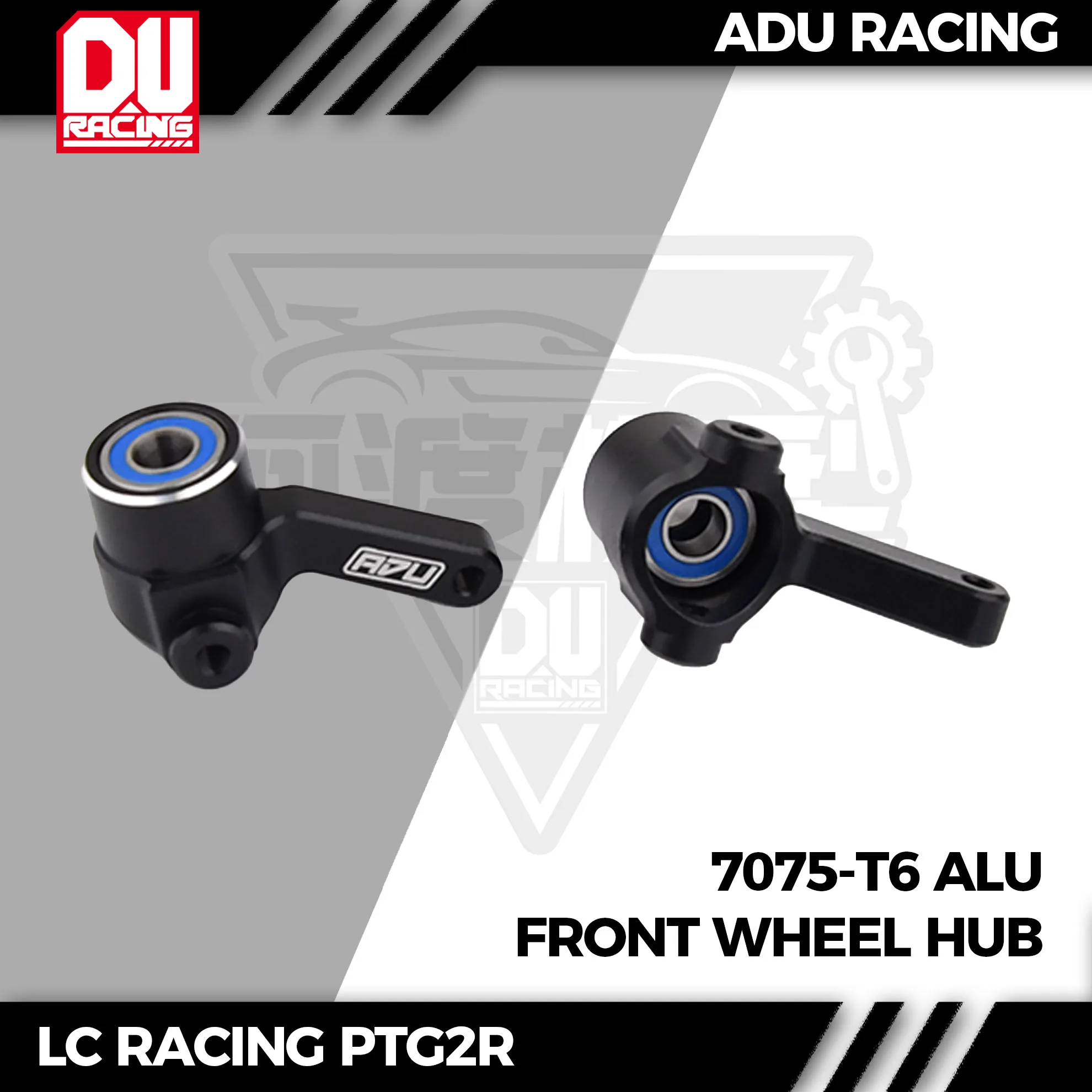 ADU RACING 7075-T6 ALU FRONT WHEEL HUB FOR LC RACING PTG2R