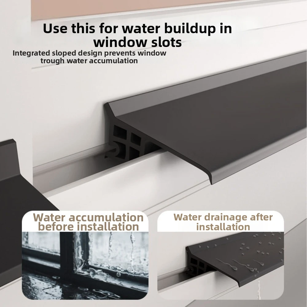 Effective 50mm Window Drip Strip Flexible Water Blocking Rainproof Window Strip Adhesive Backing Rain Weather Strip Outdoor Use