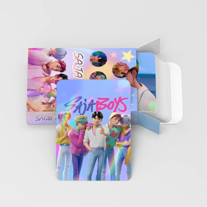 30개 레이저 카드 만화 사진 컬렉션 카드 KPOP 마녀 사냥꾼 샤크 보이즈 플래시 카드 로모 카드