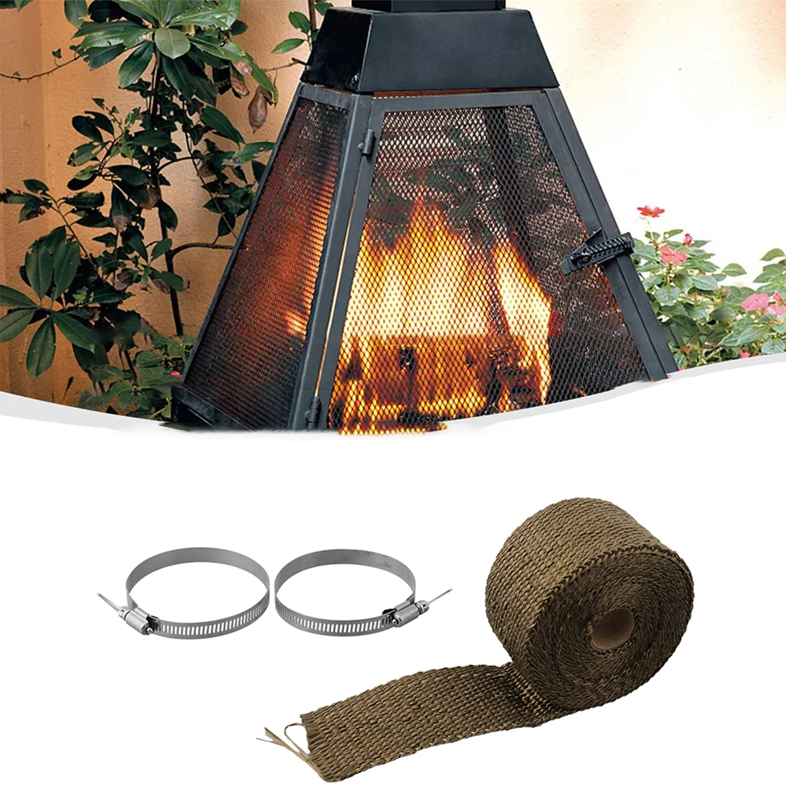 Wrap Fireproof Ribbon Stove Accessories Fireplaces Outdoor Tent Parts Replacement Spare Stove Tubes High Quality