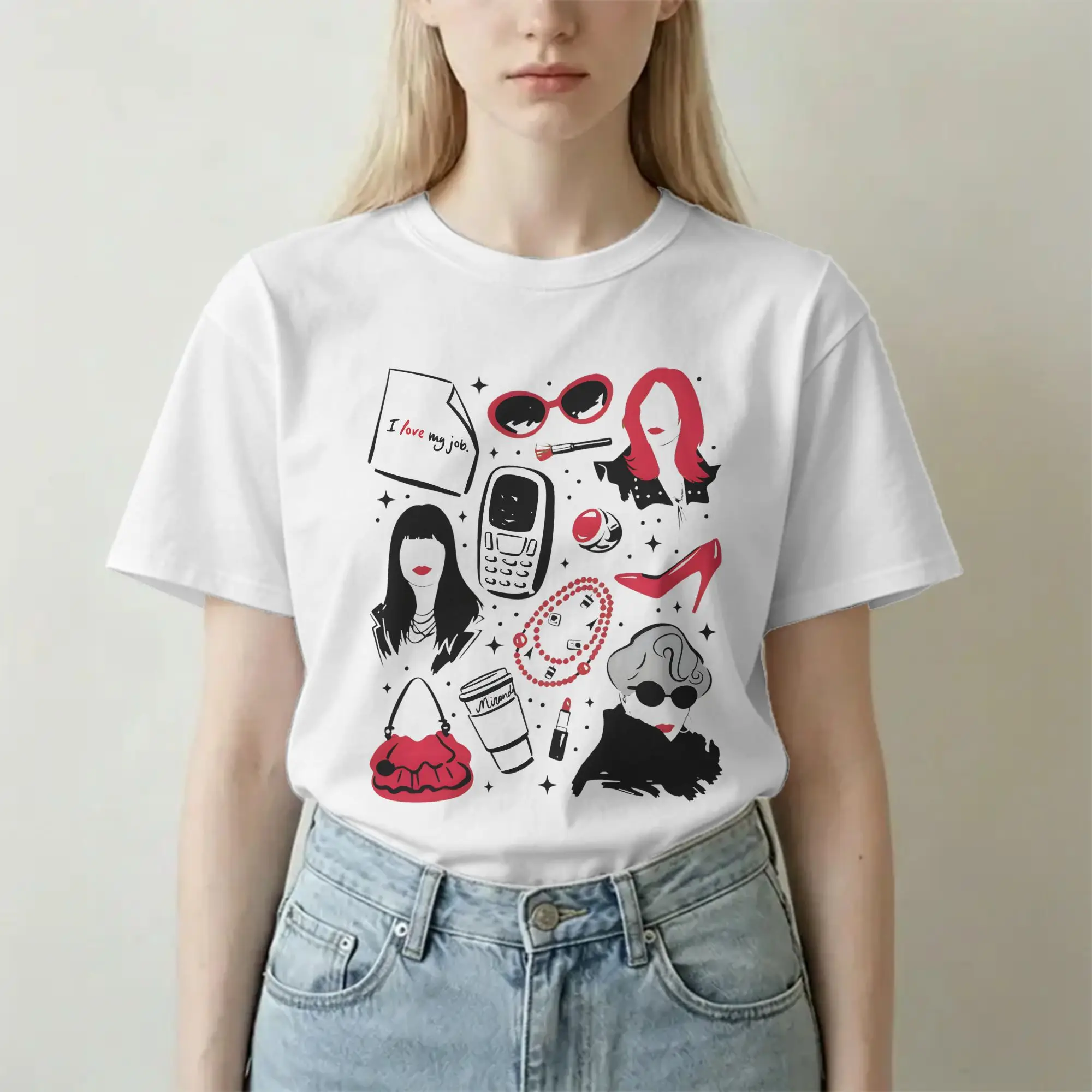 Men Women T-Shirts Devil Wears Pradas 2 Fun 100% Cotton Tee Shirt Short Sleeve Meryl Streep Movie T Shirt Clothing Plus Size