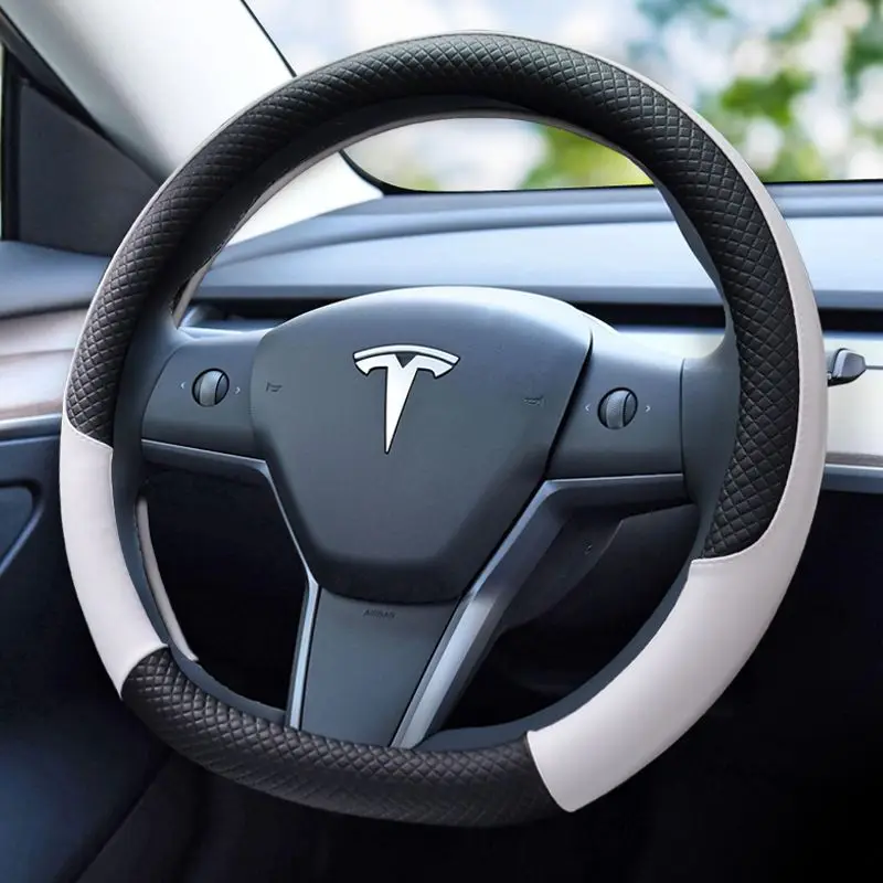 For Tesla Model 3  car steering wheel cover Model Y S X sports simple special car anti-skid handle cover