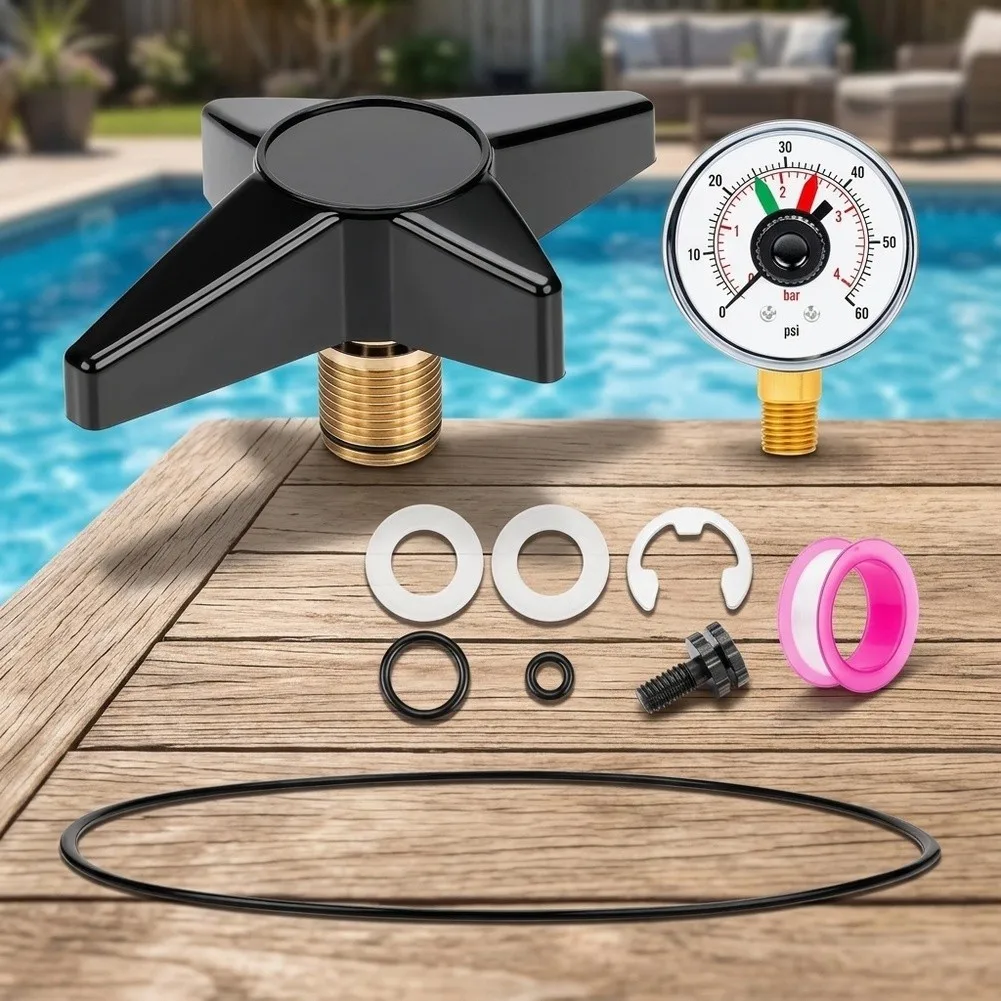 Valveandsealreplacement Lockknob Filter Clamp Assembly Locking Knob Kit Threaded Rod Guide Easy Installation Design