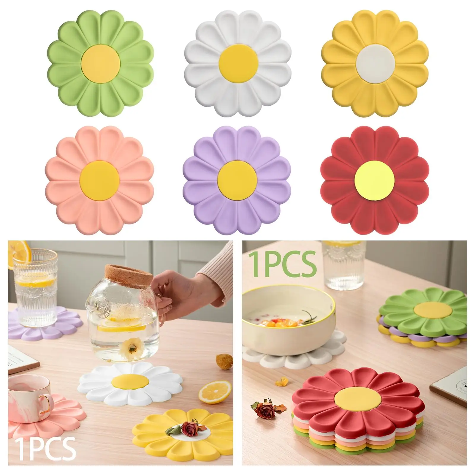 Porta-copos para bebidas, resistente ao calor, criativo, multiuso, tapetes de silicone, para apartamento, café, casa, cozinha