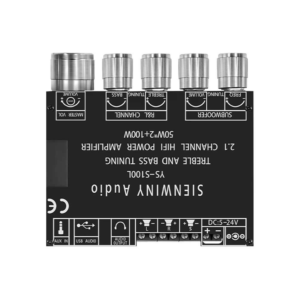 لوحة مضخم صوت بلوتوث عالية الدقة 2.1 قناة مع تحكم في التطبيق ومخرج قوي 200 وات لأنظمة الصوت المنزلية #4