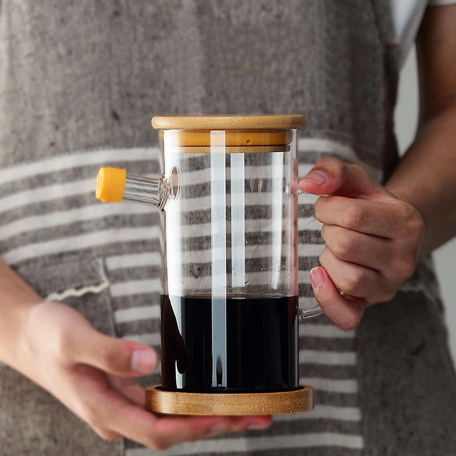 

Glass Oil Bottle Large Capacity Kitchen Condiment Dispenser Thickened Bottom Transparent Must Have For Kitchen seasoning