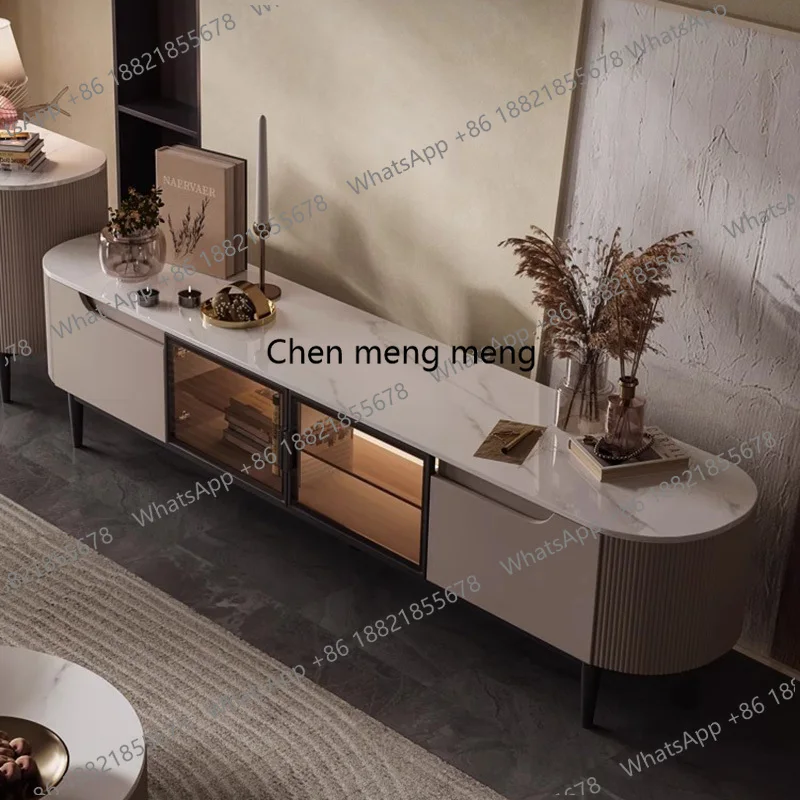 

Cabinets Modern Tv Stands Living Room Console Display Luxury Tv Table Mid Century Nordic Aesthetic Muebles Italian Furniture