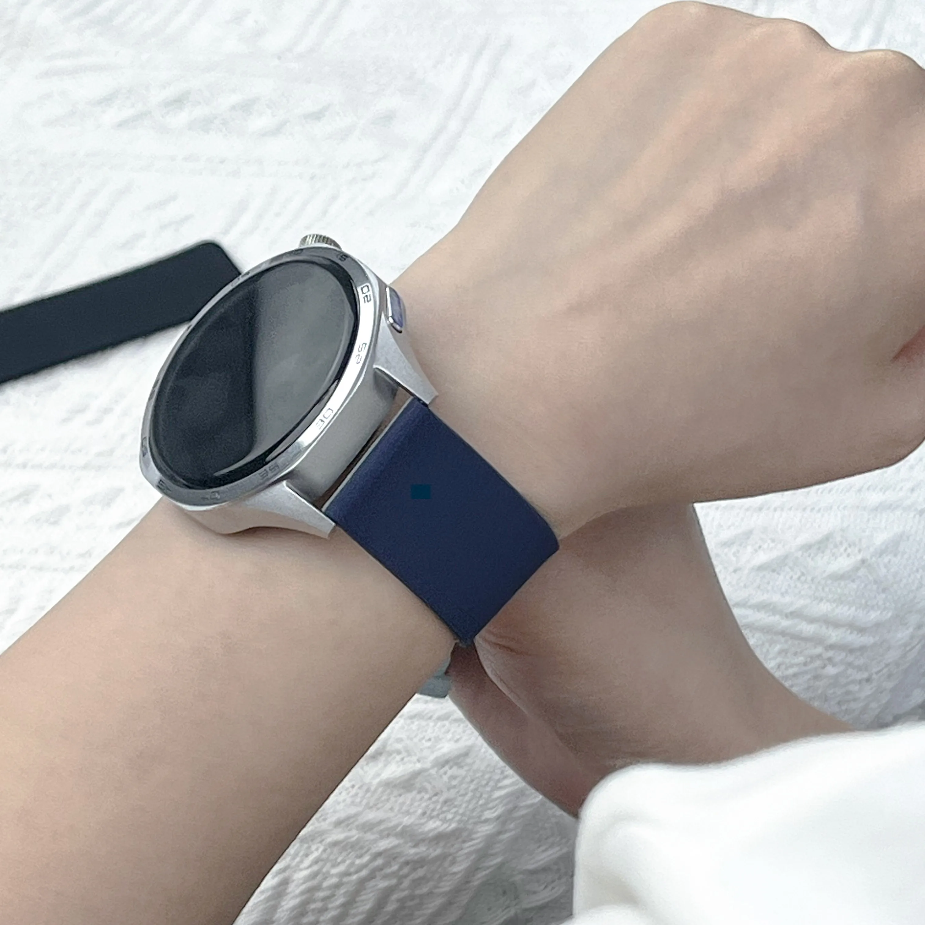 20 มม.สายนาฬิกาแม่เหล็กสำหรับซัมซุงกาแล็คซี่ 7/6/5/4 40 มม.44 มม.สร้อยข้อมือสำหรับเสี่ยวมี่ หัวเว่ย อมาซฟิตนาฬิกา