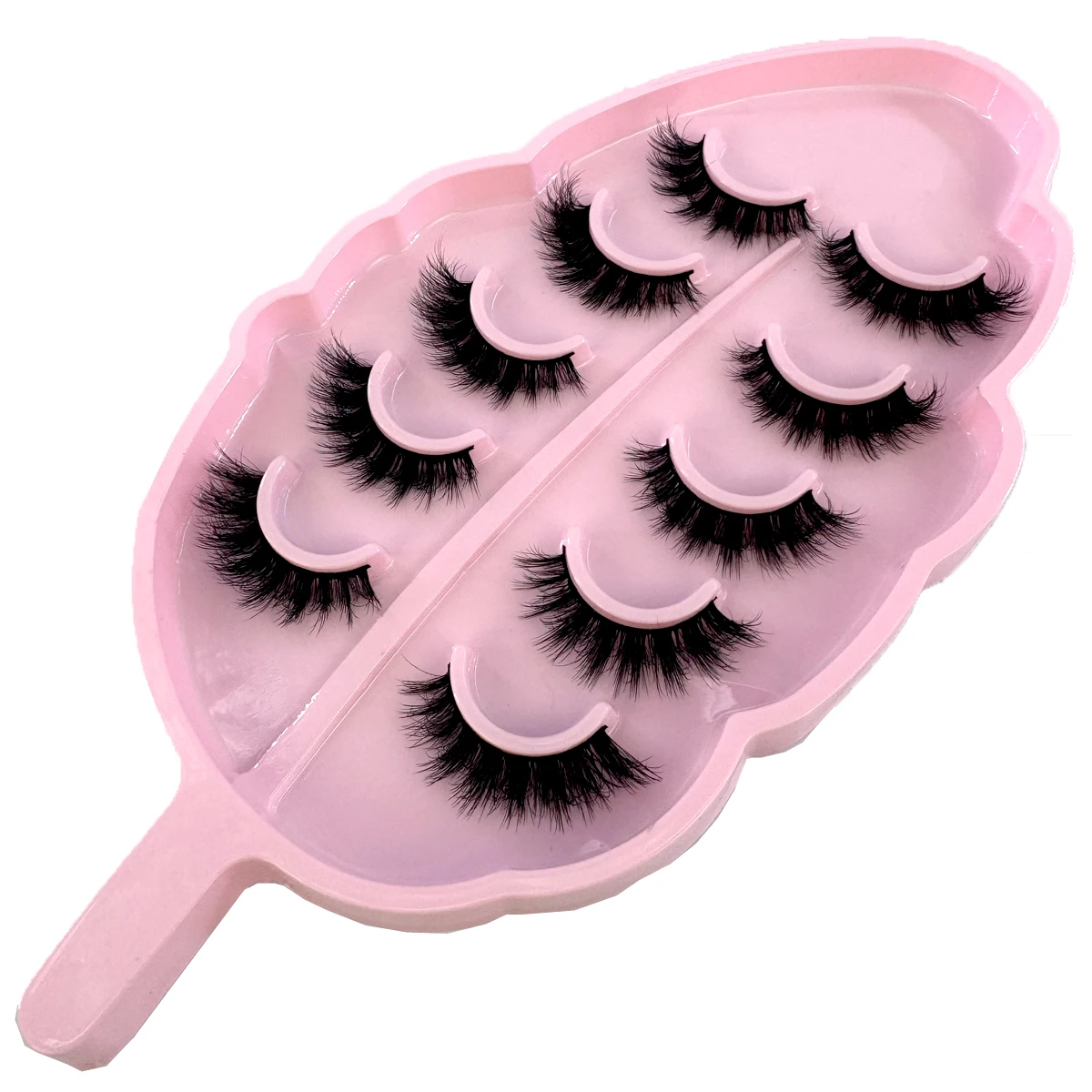 5 Paar Nerzwimpern, falsche Wimpern, natürlich/dick, lange Wimpern, weich, flauschig, dünn, 3D-Wimpern, Wimpernverlängerung, Make-up-Tools – Detail 7
