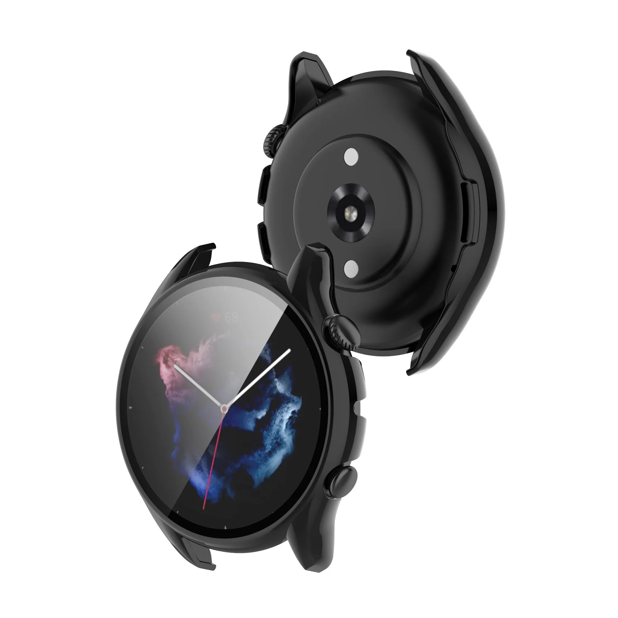 Protetor de tela cheia para amazfit gtr 3 pro case + vidro temperado peça única capa para amazfit gtr3 gtr 3 shell чехол