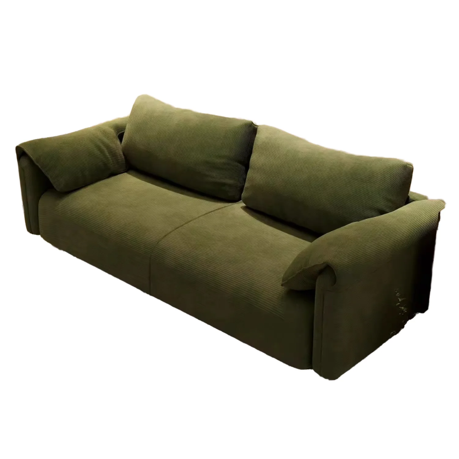 Electric Multi-functional Modular Sectional Sofa Bed Sponge Filled Three Seat Living Room Small Apartment Fabric Sofa