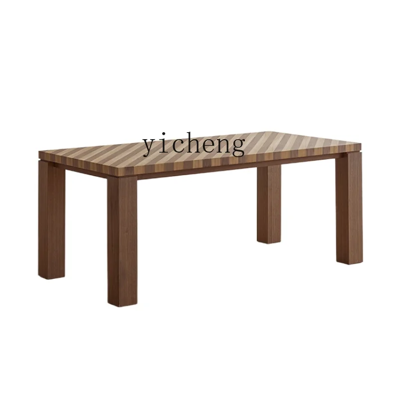 

ZK Retro Solid Wood Dining Tables and Chairs Set Personalized Original Designer Rectangular Table