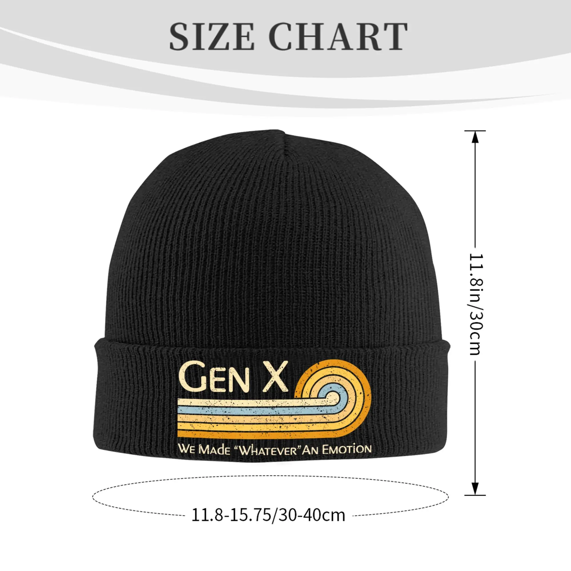 Funny Gen X- We Made Whatever an Emotion 1980s  Knit Hat Beanies Winter Hats Warm Unisex  Fashion  Caps Men Women Gifts,