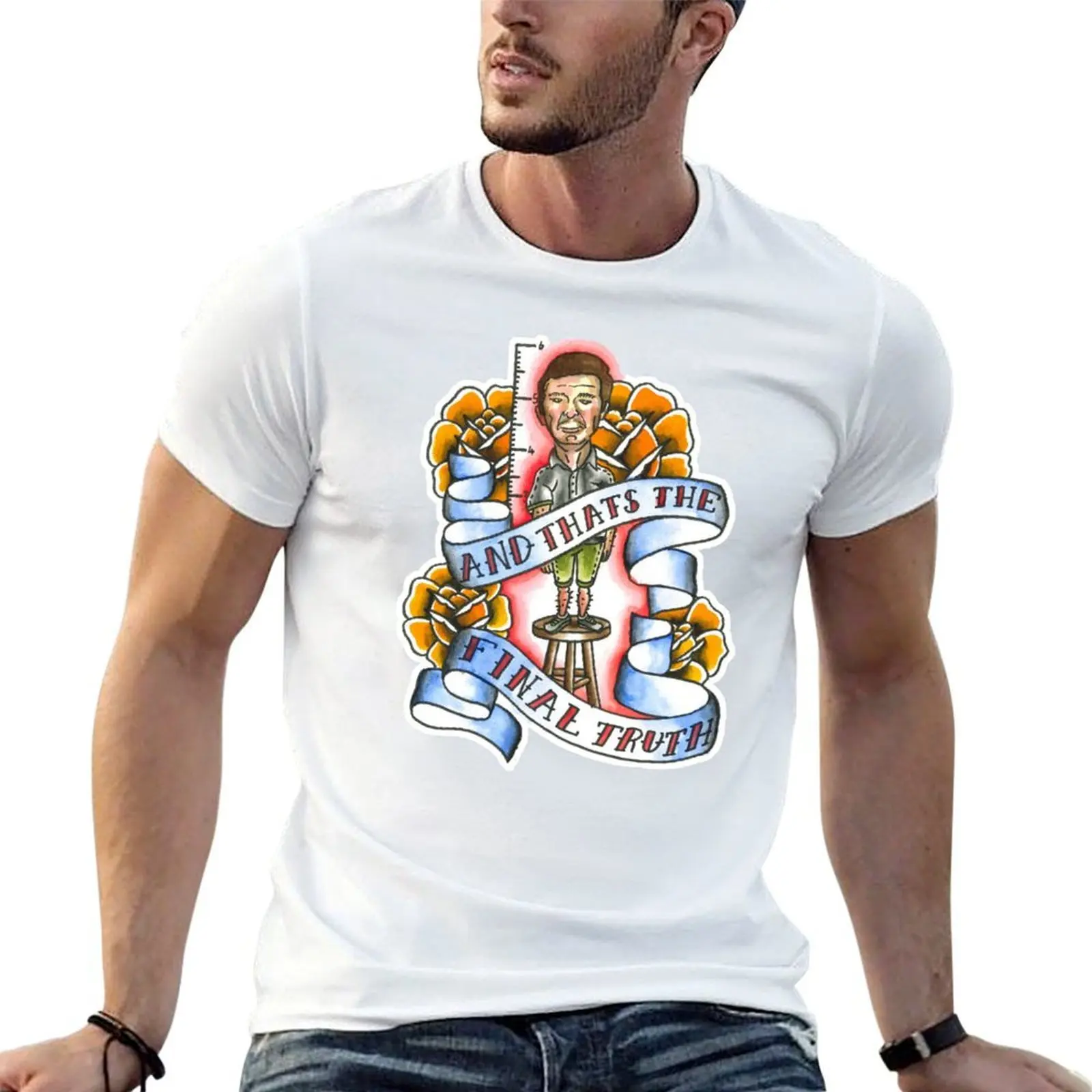 T-Shirt The Final Truth, t-shirt anime pour homme, coupe slim, t-shirt graphique