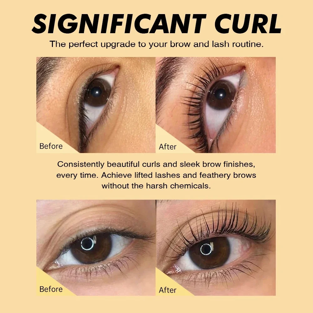 Kit Gollee 2 en 1 para Lifting de Pestañas y Cejas - Fórmula Suave, Larga Duración de 8 Semanas, Empaquetado Individualmente, Ahorra Tiempo, para Uso en Casa y Salón