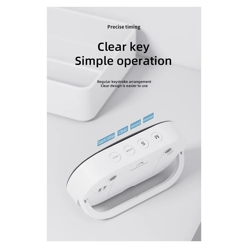 AUAU-Digital Kitchen Timer,Digital Timer Egg Timer,Digital Kitchen Timer,Stopwatch, Alarm Clock,For Learning, Cooking, Sports